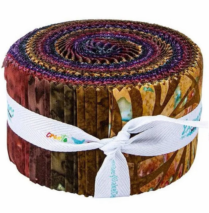 Riley Blake Color Beads Express Yourself! Batiks - 40 Strip Rolie Polie