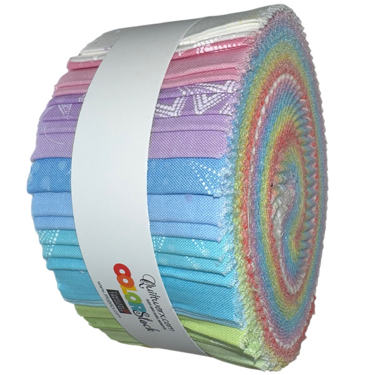Timeless Treasures - Colorstock Pastel By Judy and Judel Neimeyer - 40 2.5" Strips/Jelly Roll