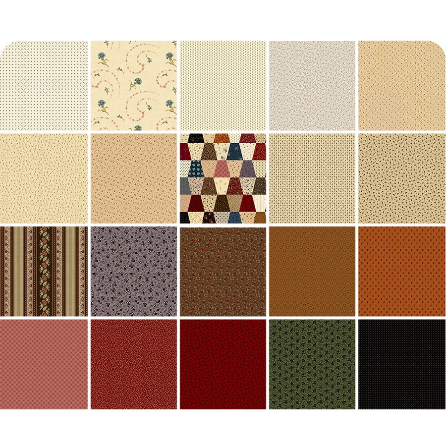 Marcus Fabrics - Cotton Thimble Miniatures by Pam Buda - 40 2.5" Strips/Jelly Roll