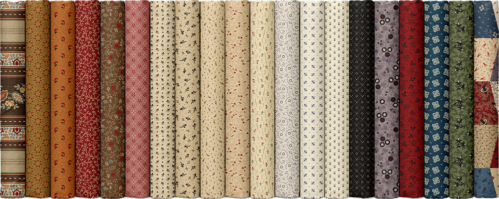 Marcus Fabrics - Cotton Thimble Miniatures by Pam Buda - 40 2.5" Strips/Jelly Roll