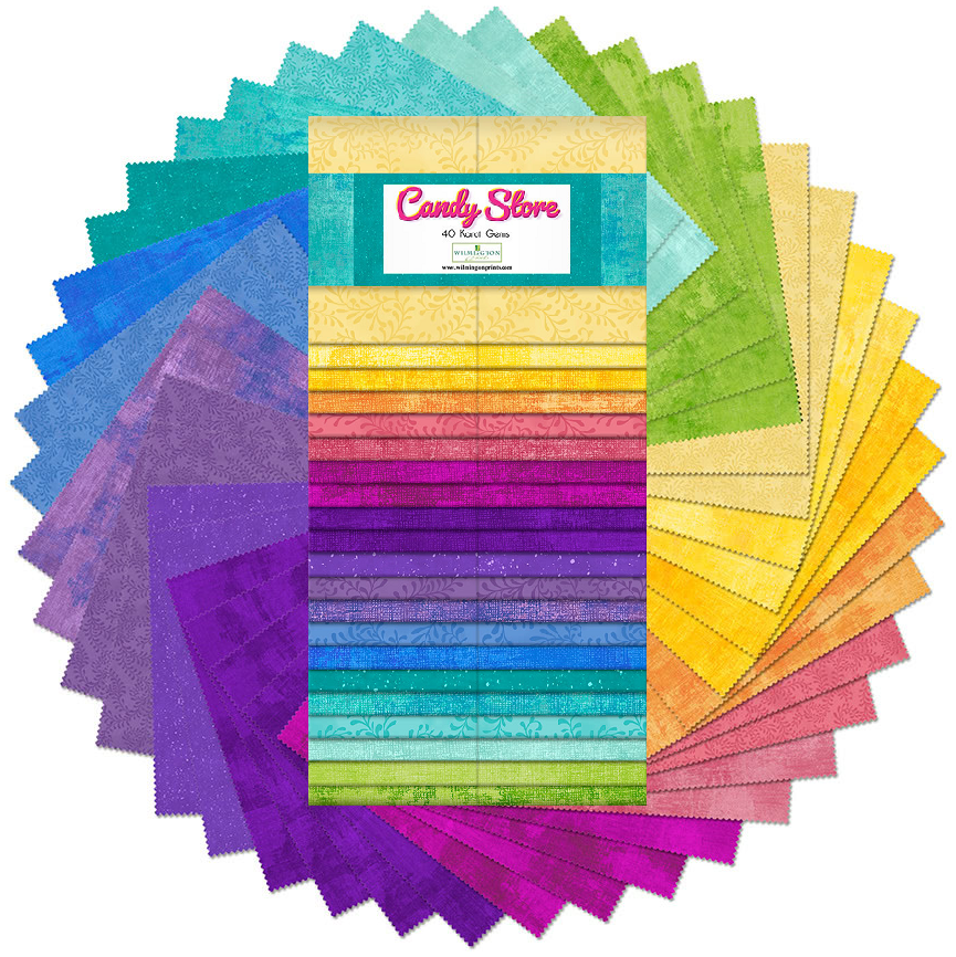 Wilmington Prints 40 Karat Gems - Candy Store - 40 Strips