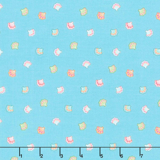 (3.5 yd) Riley Blake Mer-Mazing C14193 Blue Shells