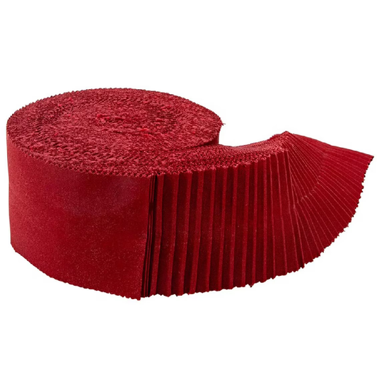 Riley Blake Confetti Cottons Dahlia Red - 40 Strip Rolie Polie