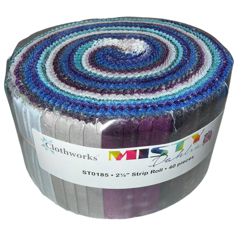 Clothworks - Misty Dahlia - 40 Strip Roll