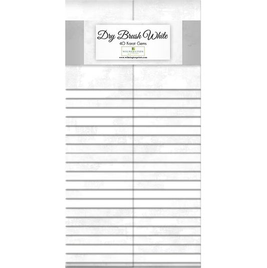 Wilmington Prints - 40 Karat Gems - Dry Brush White
