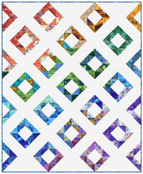 Free "Diamond Dance" Charm Pack Pattern From Robert Kaufman!