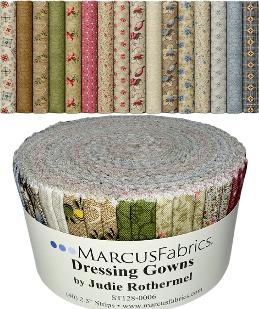 Marcus Fabrics - Dressing Gowns By Judie Rothermel - 40 2.5" Strips/Jelly Roll