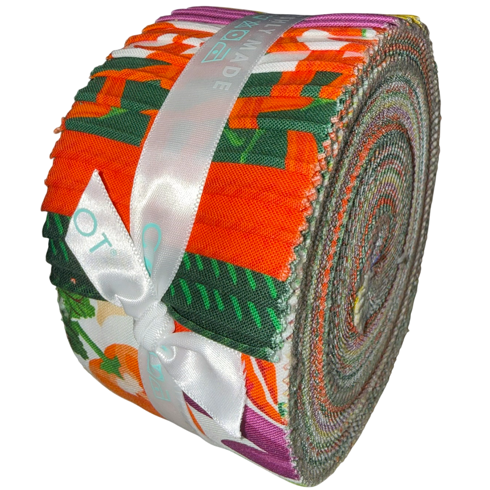 Camelot Fabrics - Eat Green Jelly Roll - 40 Strips