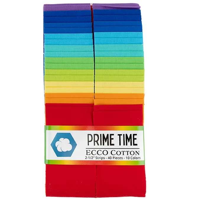 Lumin Fabrics/Ecco Cotton - Prime Time - 40 Total Strips