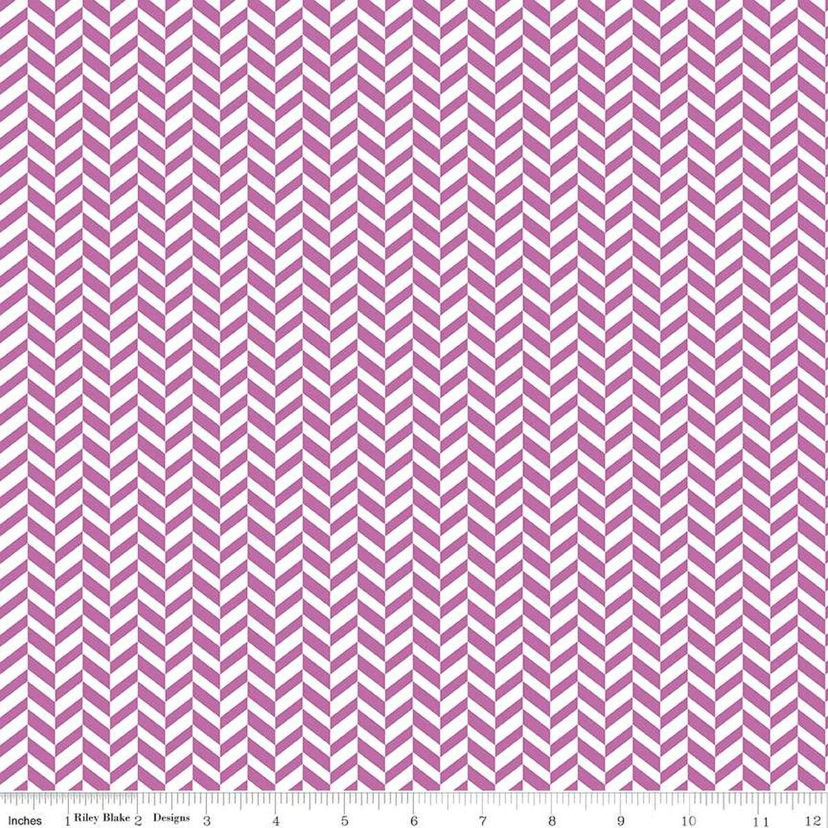 (5 yd) Riley Blake Effervescence C13730 - Purple Herringbone