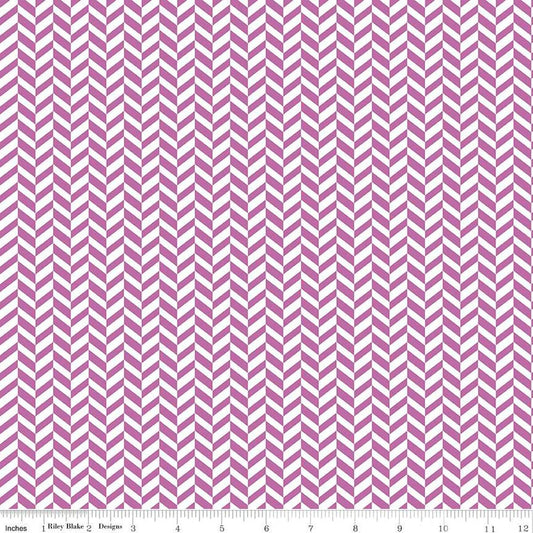 (5 yd) Riley Blake Effervescence C13730 - Purple Herringbone