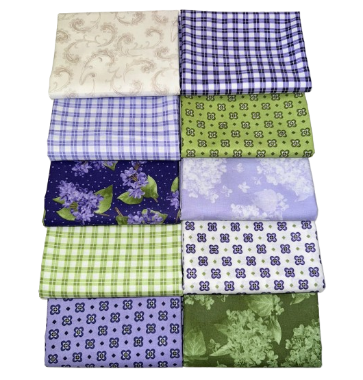 Robert Kaufman Flowerhouse: "Elizabeth" Half-Yard Bundle - 10 Fabrics, 5 Total Yards