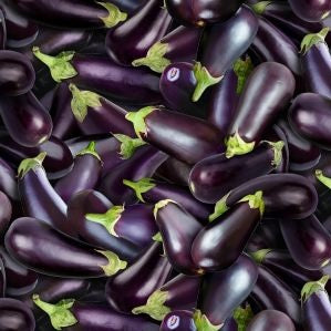 (2.5 yd) Elizabeth's Studio Food Festival 634Purple Eggplants