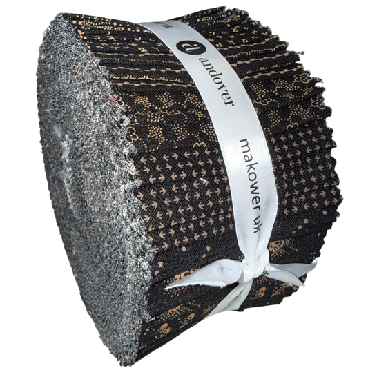 Andover/Makower UK - Espresso Double Scoops - 40 2.5" Strips