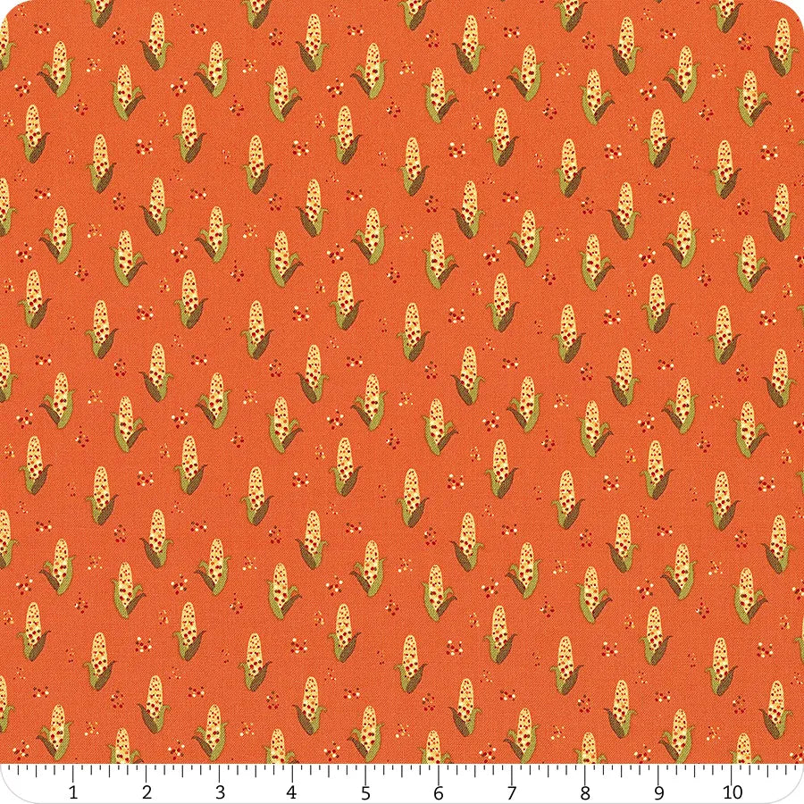 (4.5 yd) Riley Blake Fall's In Town C13514 Orange Corn