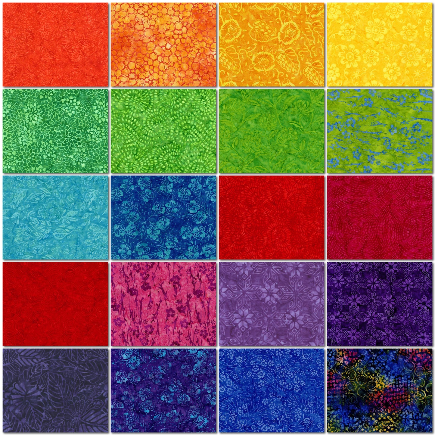 Timeless Treasures Tonga Batiks - Fandango - 40 2.5" Strip Pack
