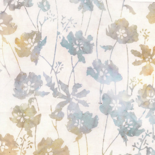 (3 yd) Anthology Batik Faye 2673QX Sand Orchids