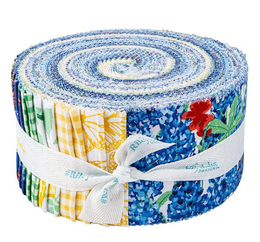 Riley Blake Friendship Florals - 40 Strip Rolie Polie