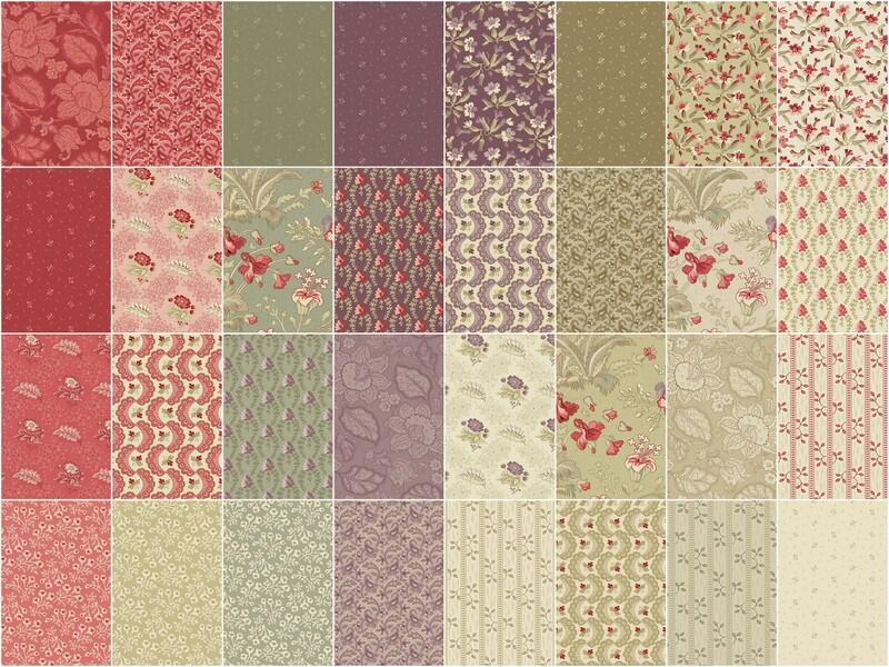 Andover/Makower UK - Forest Glen Double Scoops - 40 2.5" Strips/Jelly Roll