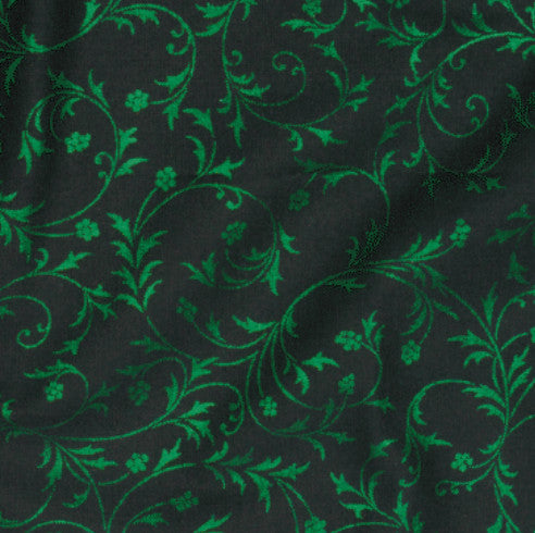 (4 yd) Robert Kaufman Season Of Sparkle SRKH-21822-40 Emerald (Green Metallic)