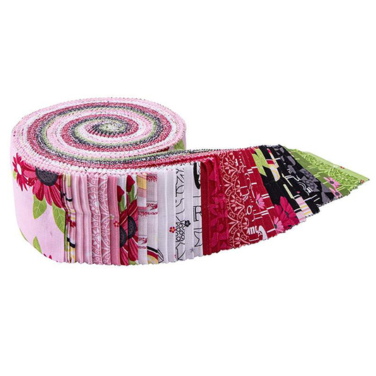 Riley Blake Flour & Flower - 40 Strip Rolie Polie