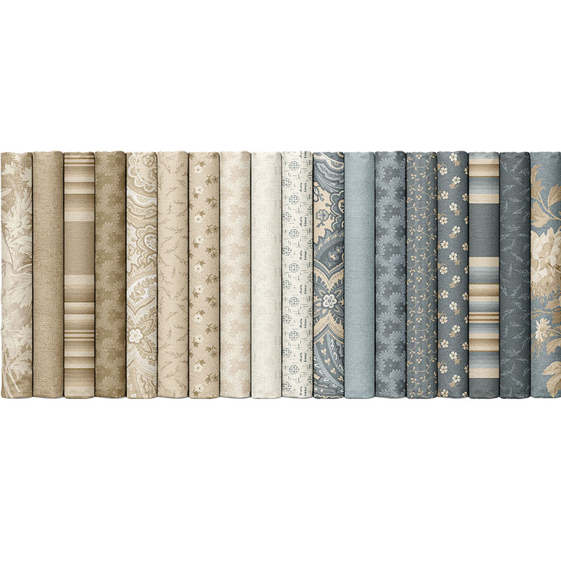 Marcus Fabrics - Franklin House By Dolores Smith - 40 2.5" Strips/Jelly Roll