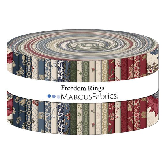 Marcus Fabrics - Freedom Rings (Smithsonian Institute) - 40 2.5" Strips/Jelly Roll