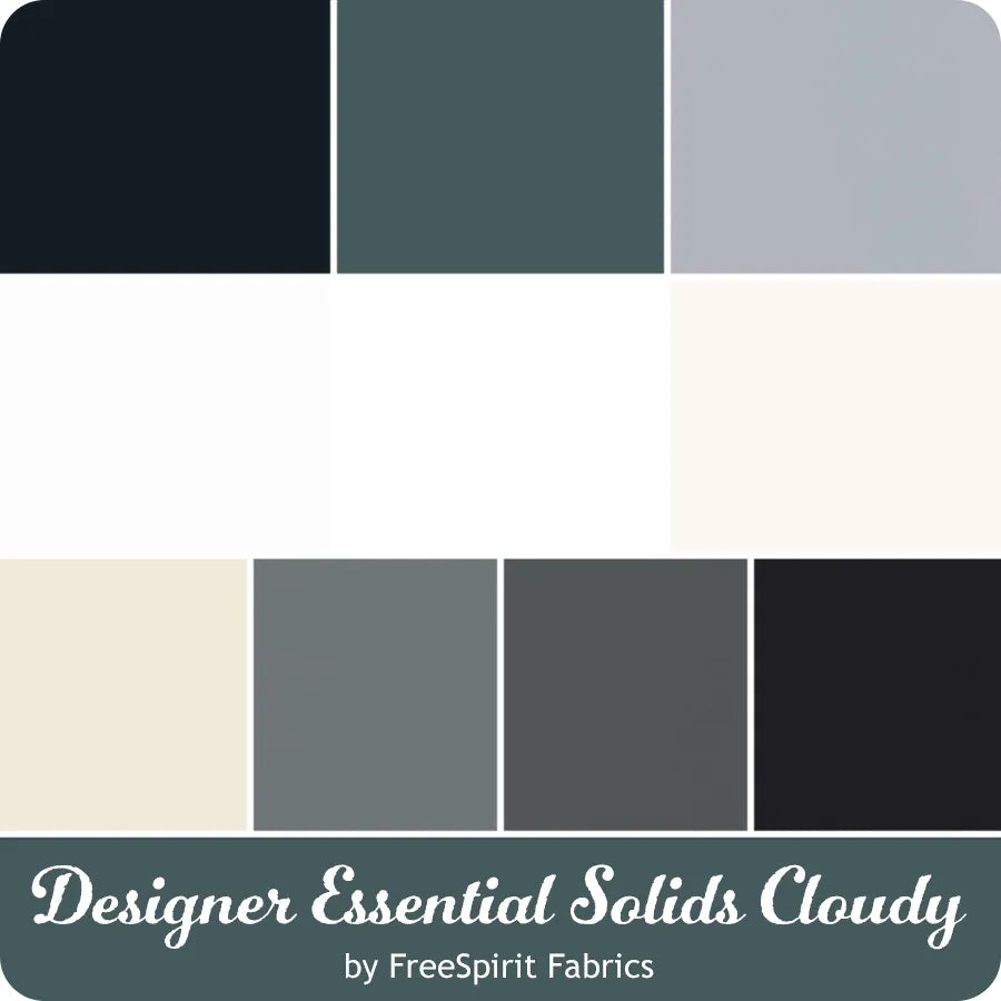 Free Spirit - Designer Essential Solids - Cloudy - 40 Strip Design Roll