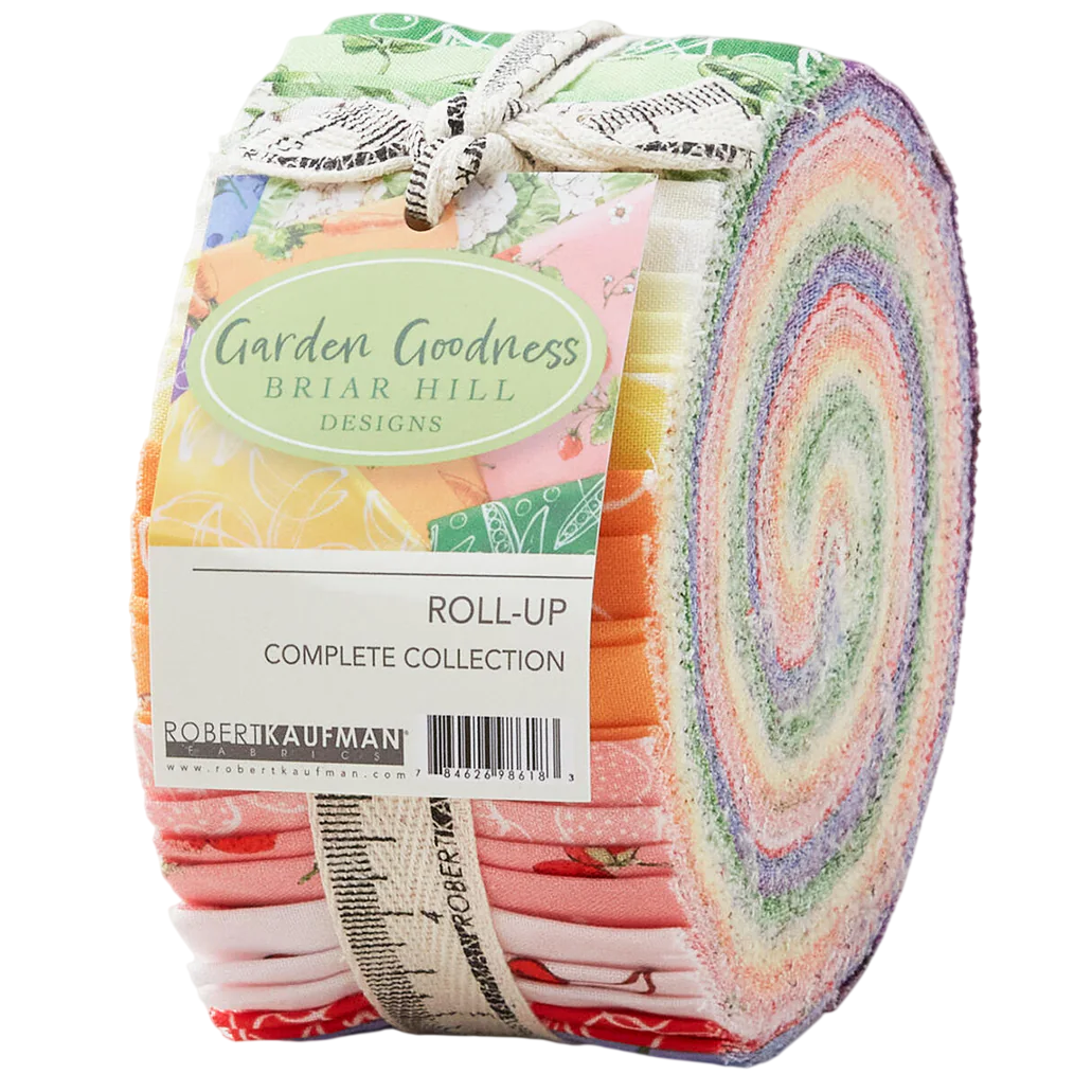 Robert Kaufman Garden Goodness By Briar Hill Designs for Wishwell Roll-up - 40 Strip Roll