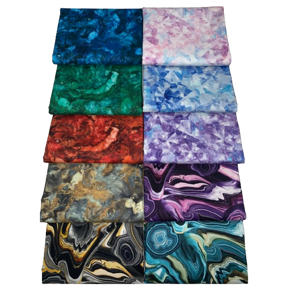 Robert Kaufman "The Gem Collector" Half-Yard Bundle - 10 Fabrics, 5 Total Yards