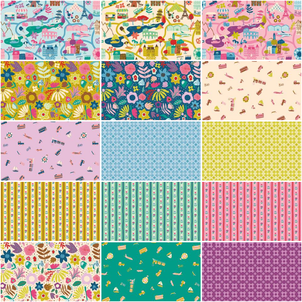 Riley Blake The Genesis of a Journey - 40 Strip Rolie Polie