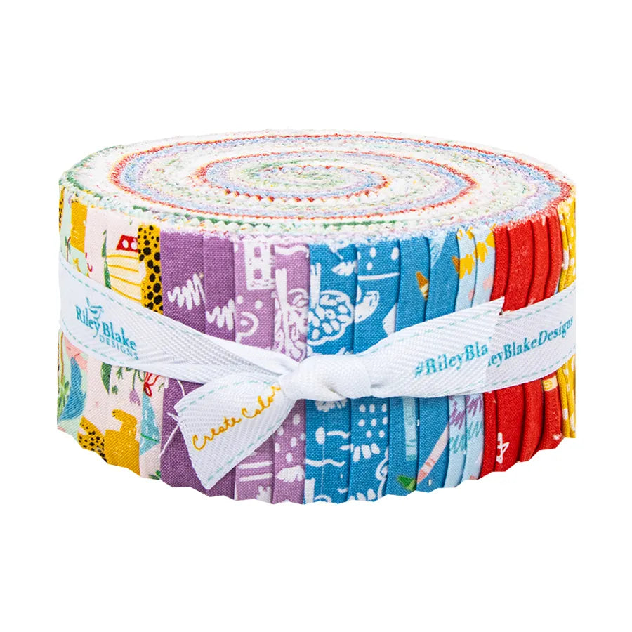Riley Blake Get Your Cray-on With Crayola - 40 Strip Rolie Polie