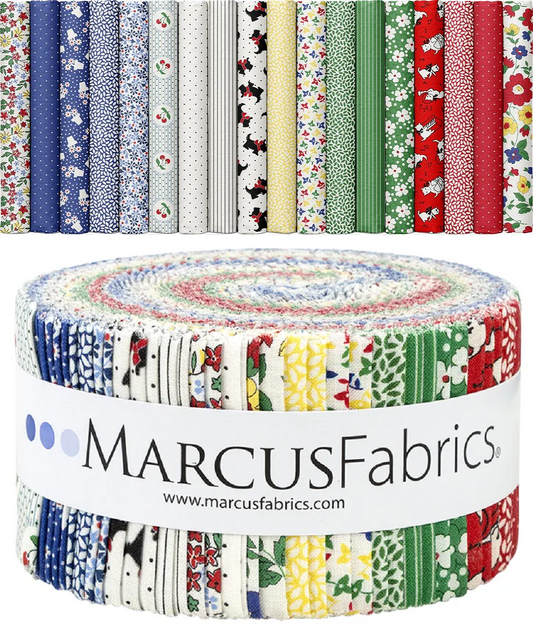 Marcus Fabrics - Aunt Grace Goes Bold by Judie Rothermel - 40 2.5" Strips