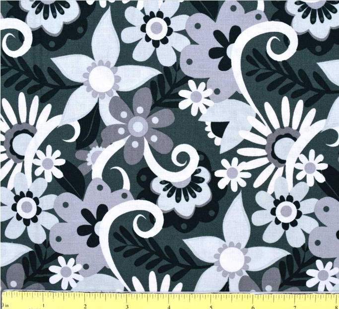 (5 yd) Clothworks Little Goldi Dark Teal Y3669-105