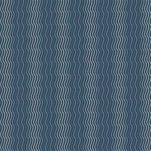 (4 yd) Andover/Makower UK High Tide Waves MU-082-B8