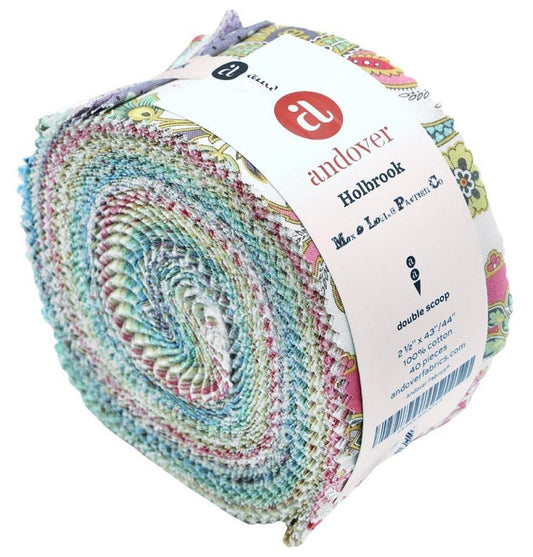 Andover/Makower UK - Holbrook Double Scoops - 40 2.5" Strips