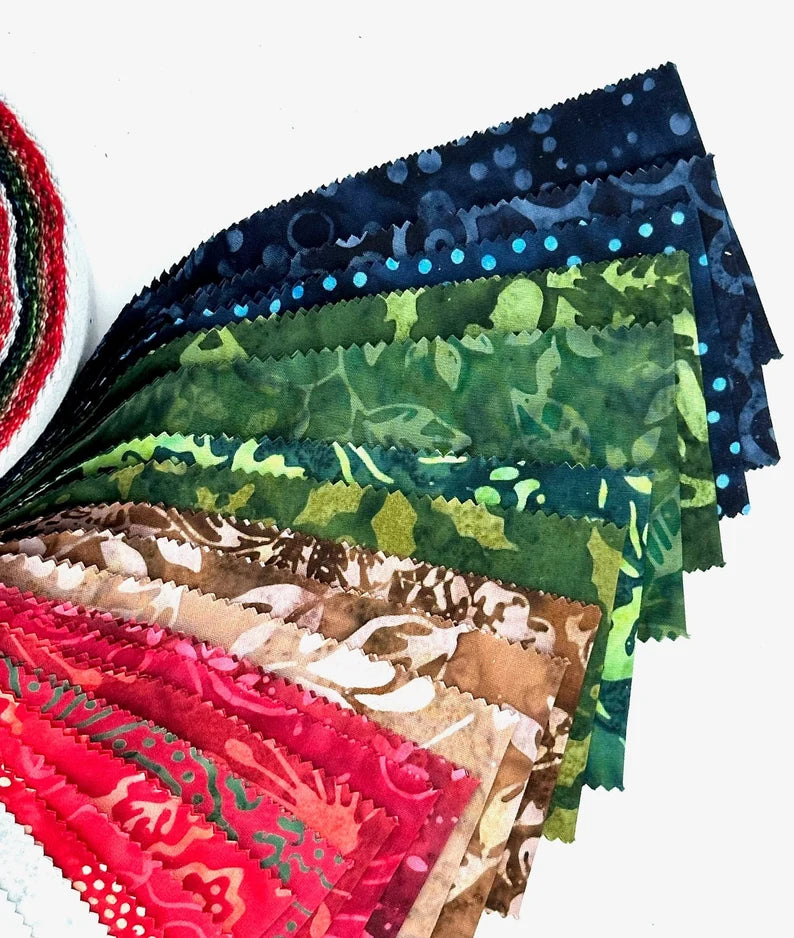 Maywood Studio - Java Batiks - Holiday - 40 Strips – JellyRollFabric.net