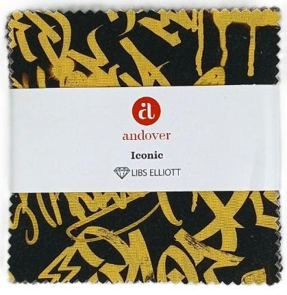 Charm Pack 5x5 Squares - Andover Iconic - 40 5" Squares