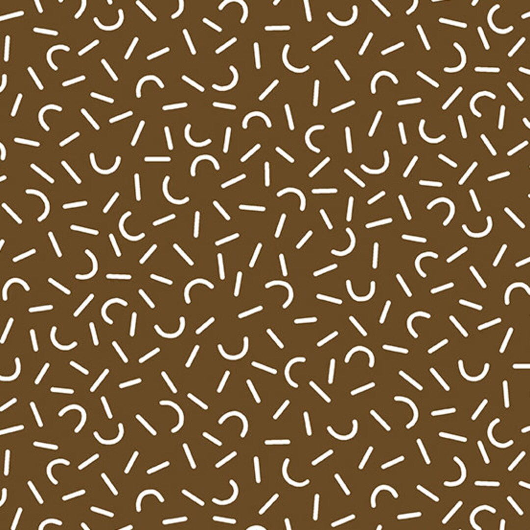 (5 yd) Andover/Makower UK Dear Diary CS-25 Cocoa Dashes