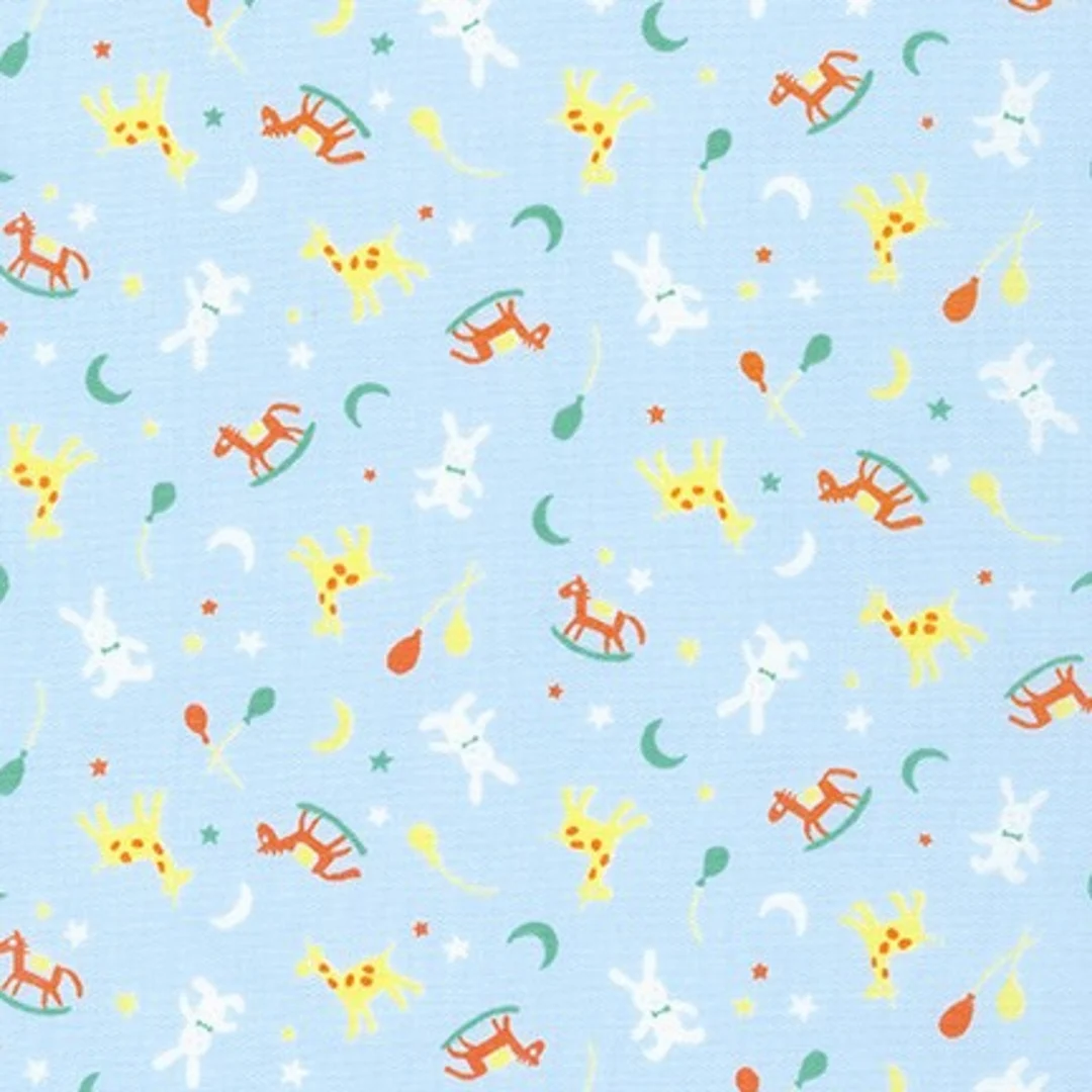 Half-yard Bundle - Robert Kaufman "Handworks Home" (Blues) - 10 Fabrics, 5 Total Yards