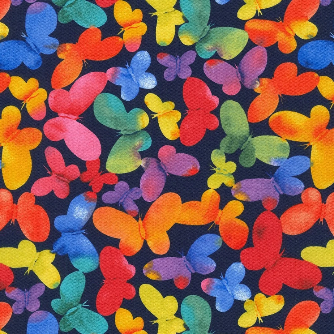 Robert Kaufman "Butterflies" Half-Yard Bundle - 10 Fabrics, 5 Total Yards