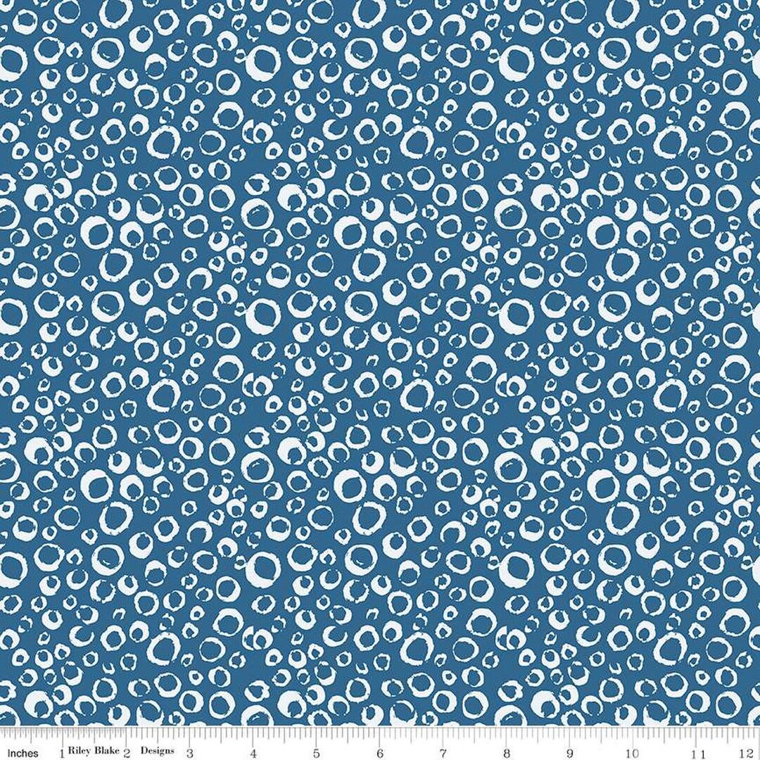 (5 yd) Riley Blake Ocean Oasis Ocean Bubbles C15994