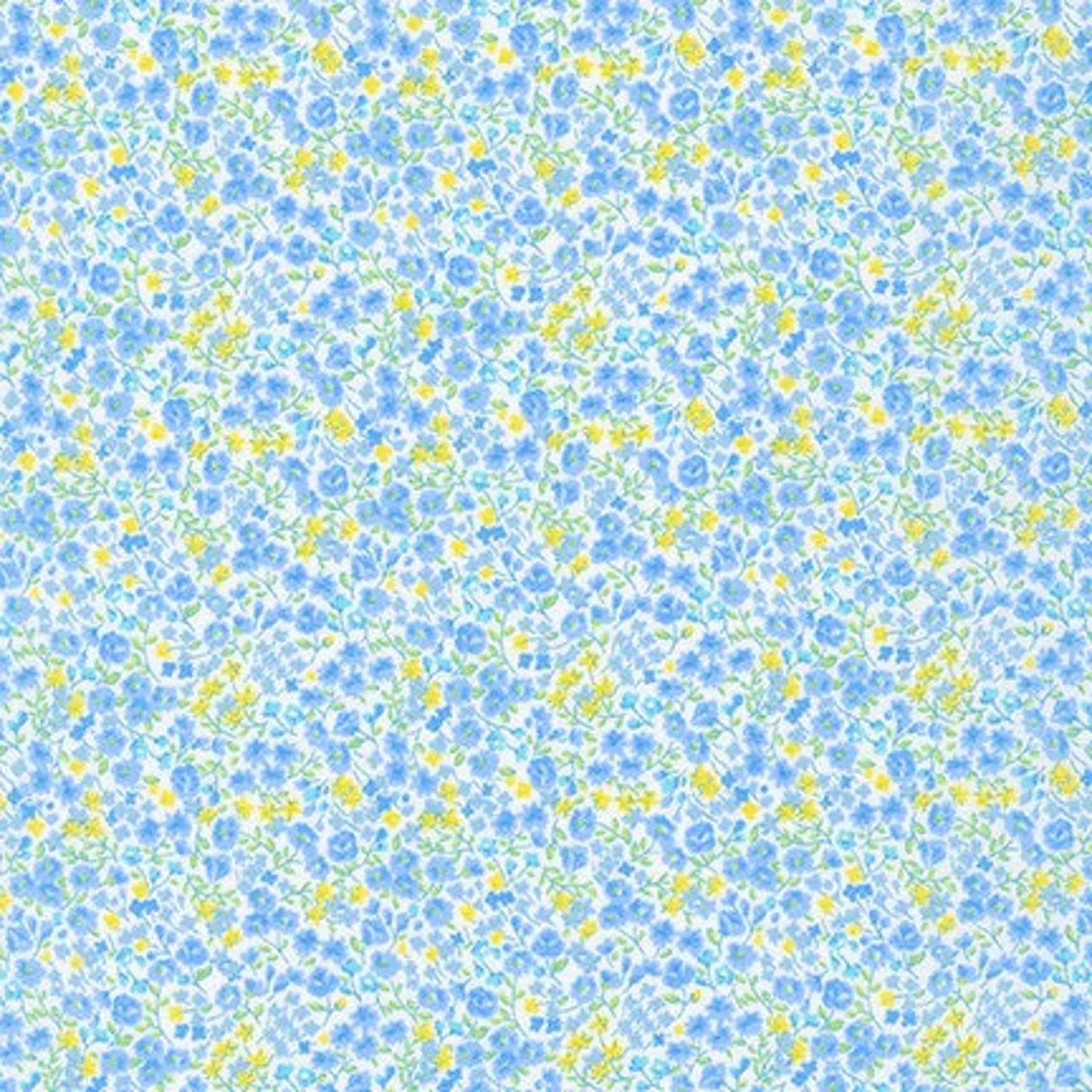 Half-yard Bundle - Robert Kaufman "Handworks Home" (Blues) - 10 Fabrics, 5 Total Yards