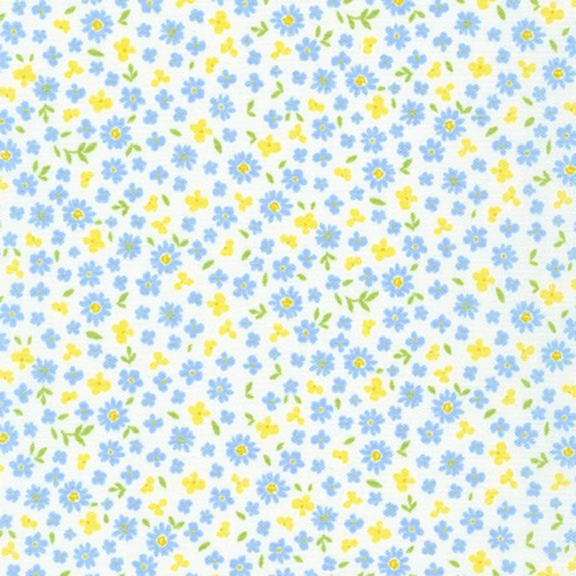 Half-yard Bundle - Robert Kaufman "Handworks Home" (Blues) - 10 Fabrics, 5 Total Yards