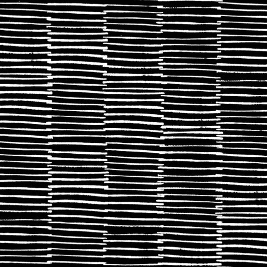 (4.5 yd) Andover/Makower UK Century Prints Trellis CS-43-Black Stacks