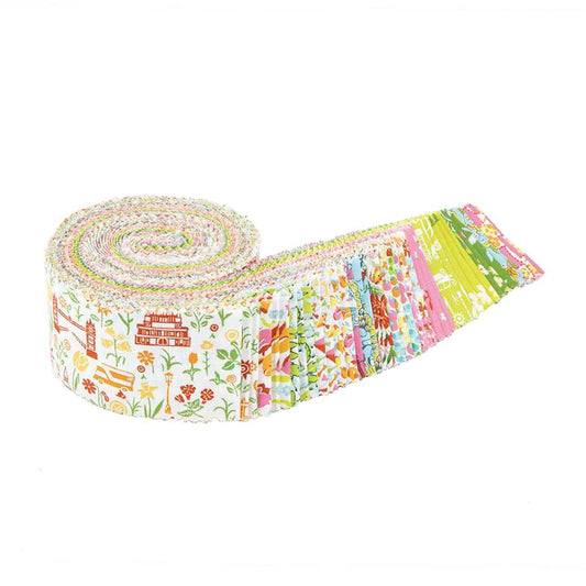 Riley Blake London Parks C - 40 Strip Rolie Polie