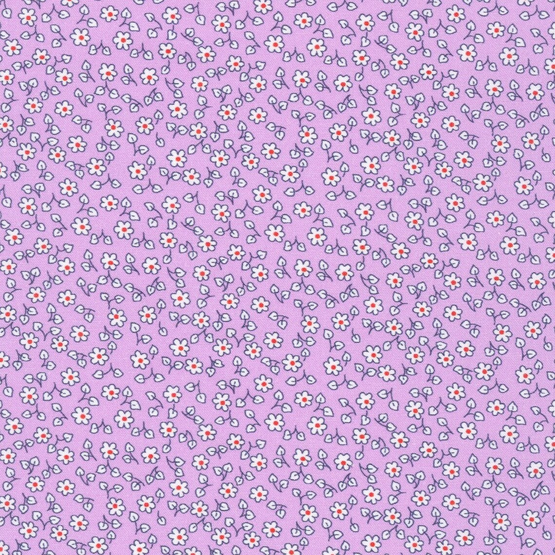 (2 yd) Robert Kaufman Little Blossoms FLHD-21888-220 Pansy
