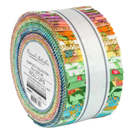 Robert Kaufman Parvaneh's Butterflies Roll-up - 40 Strip Roll