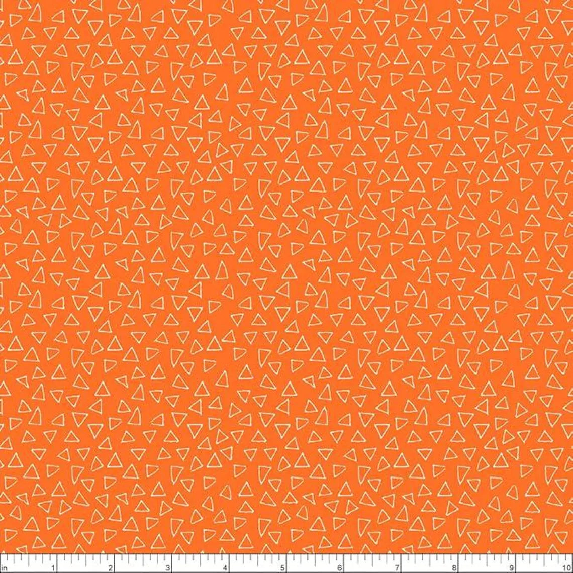 (5.5 yd) Benartex Safari Fun 10338-38 Floating Triangles Orange