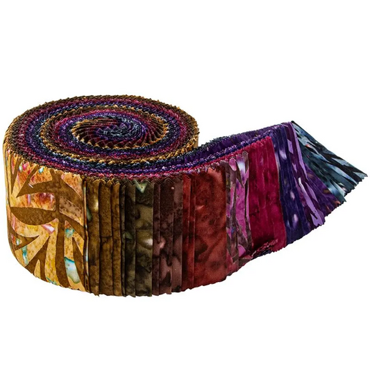 Riley Blake Color Beads Express Yourself! Batiks - 40 Strip Rolie Polie